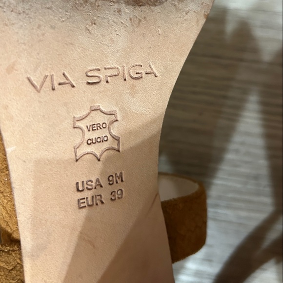 Via Spiga Tan Strappy Sandals - Picture 8 of 8